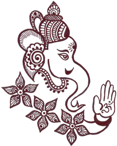 Mehndi design Ganesha