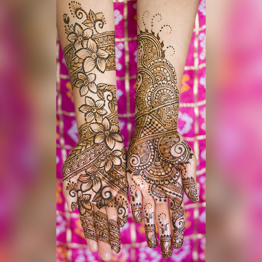 Floral Mehndi Design graphic