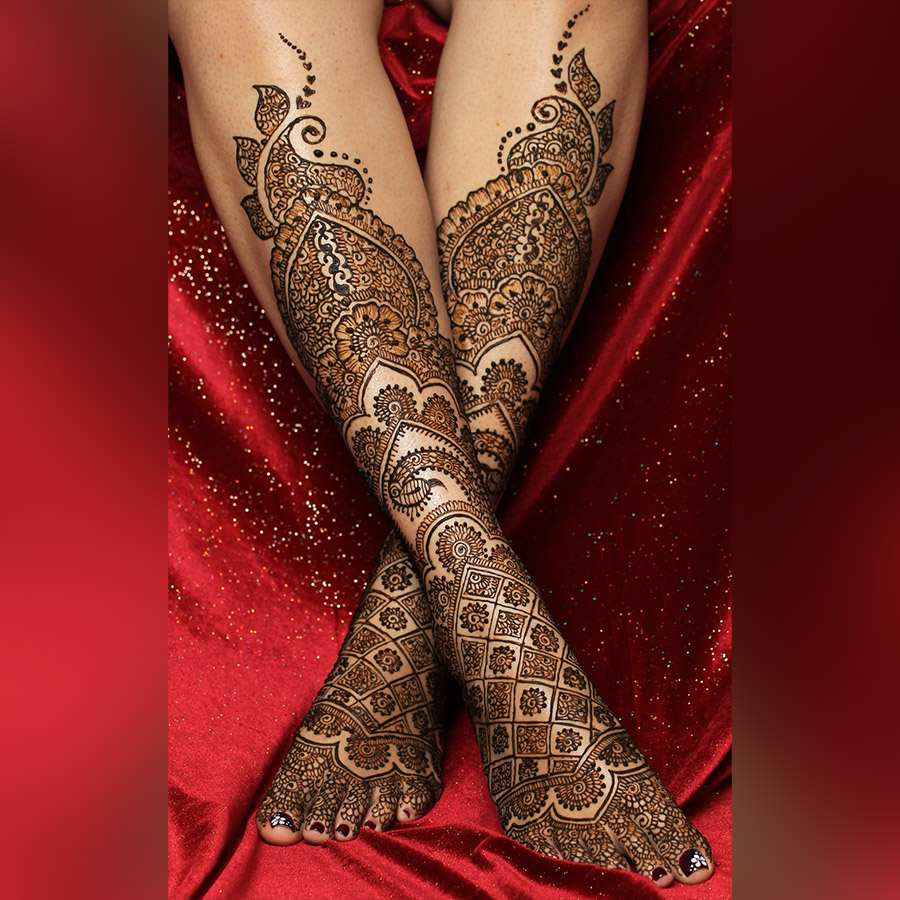 Bridal Feet Mehndi graphic