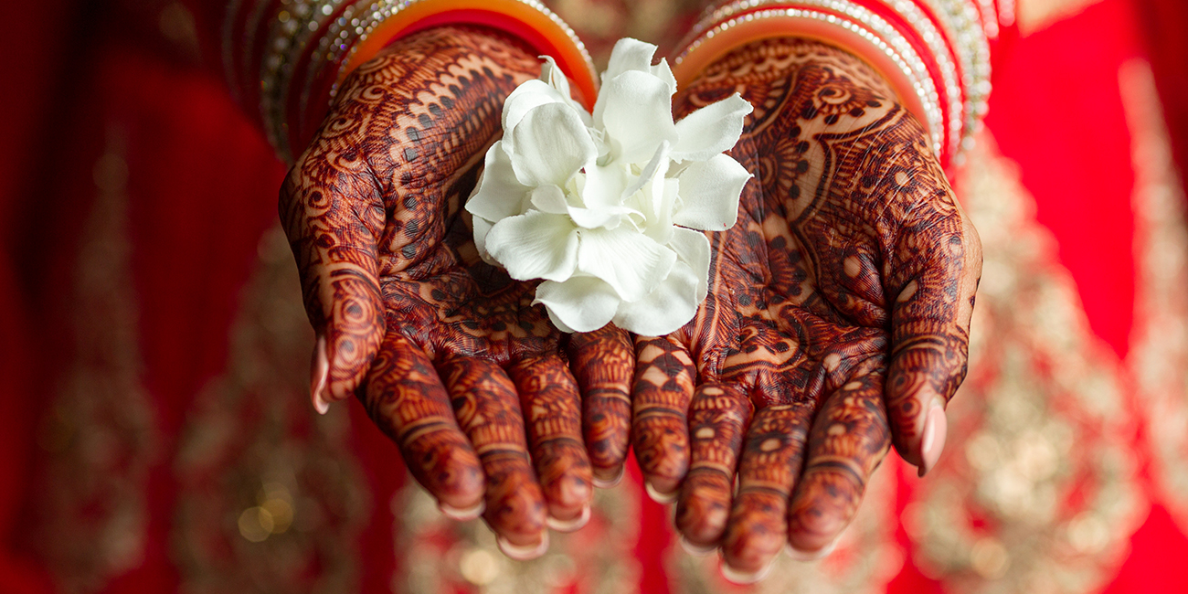 bridal mehndi stain